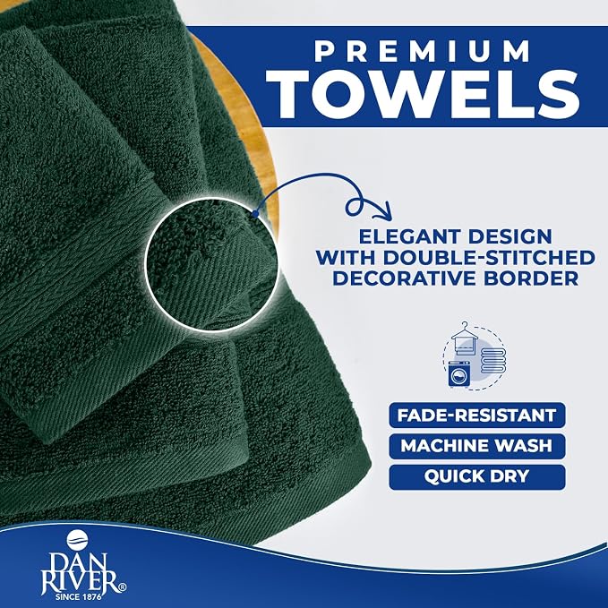 DAN RIVER 8 PC Luxury Bath Towels - Image 6