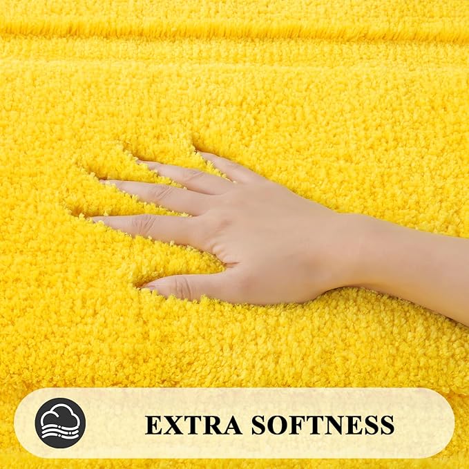 SHACOS Super Soft 2 Pieces Bathroom Runner Rugs Set Non Slip Washable 20x47+ - Image 2
