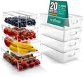Sorbus Variety 20-Pack Clear Plastic Organizing Bins – Clear Bins by Sorbus