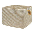 COMFY-HOMI Square Woven Cotton Rope Basket by COMFY-HOMI