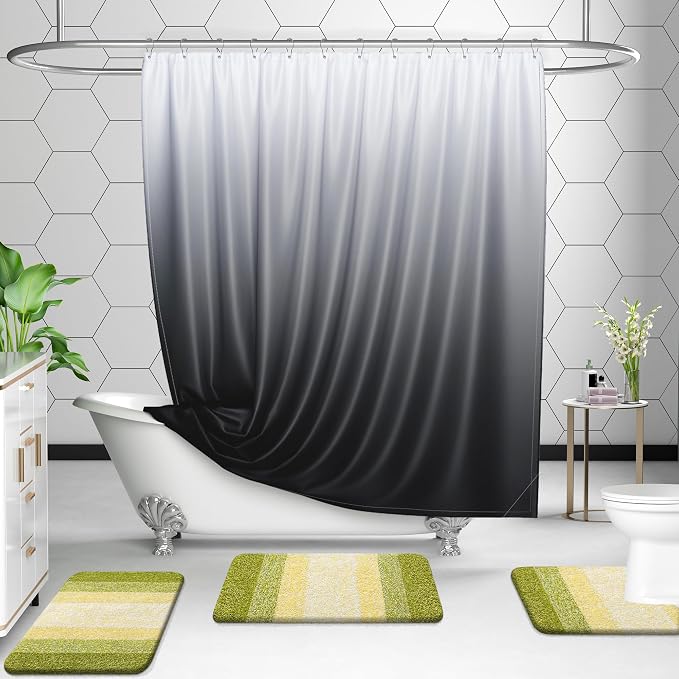 OLANLY Bathroom Rug Set 2 Piece, Soft Absorbent Microfiber Bath Mats and - Image 8
