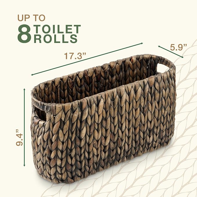 Black Toilet Paper Storage Basket - Image 6