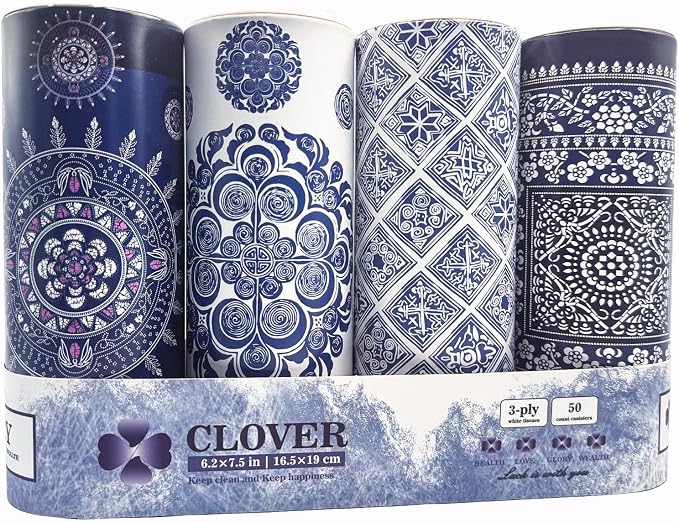 CLOVER Round Tube Facial Tissues & Car Tissues by CLOVER
