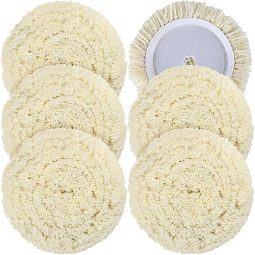 6 PCS Wool Buffing Polishing Pads by phepetroll