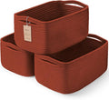 3-Pack Storage Baskets for Organizing | Woven Shelf Toy Basket | Rope Baskets by MaxuniTechLife
