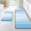 OLANLY Bathroom Rug Set 2 Piece, Soft Absorbent Microfiber Bath Rug Set by OLANLY