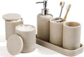 Bathroom Accessories Set, 6-Piece Bathroom Accessory Set, Toothbrush Holders Set by YMXYJM