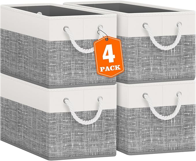Fab totes Storage Bins, Foldable Storage Baskets by Fabtotes