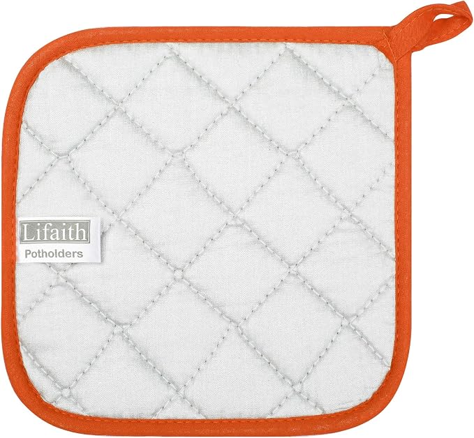 100% Cotton Kitchen Everyday Basic Terry Pot Holder Heat Resistant Coaster - Image 4