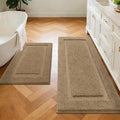 SHACOS Soft Fluffy Bathroom Runner Rugs Sets of 2 Pieces 47"x20"+ 32"x20" Non by SHACOS