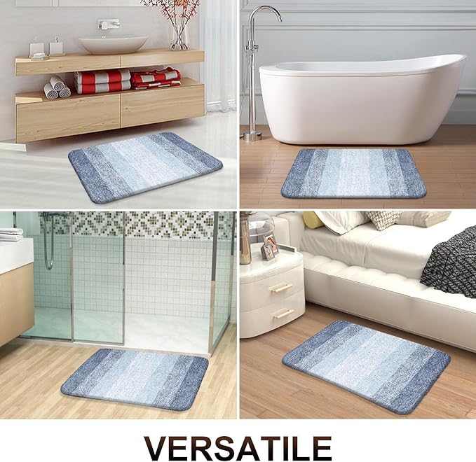 OLANLY Bathroom Rugs Sets 3 Piece, Soft Absorbent Microfiber Bath Mats and - Image 8