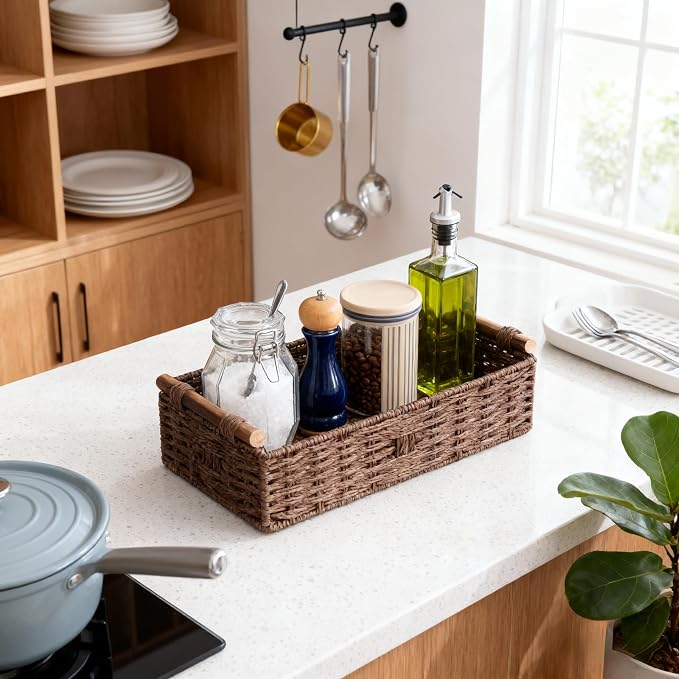 Back of Toilet Basket, Basket for Toilet Tank Top, Decorative Bathroom - Image 8