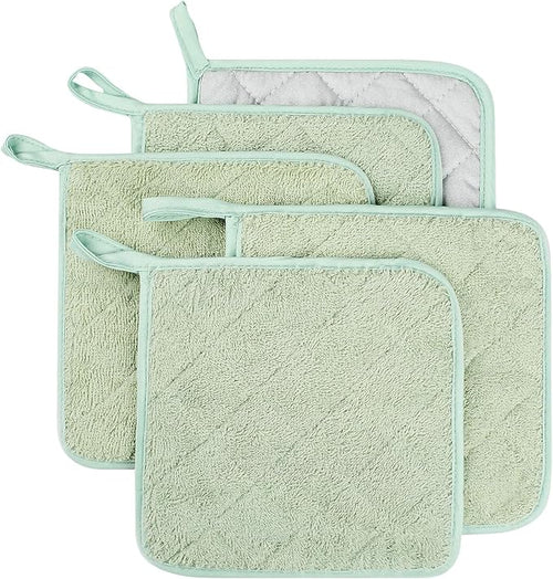 100% Cotton Kitchen Everyday Basic Terry Pot Holder Heat Resistant Coaster by Lifaith