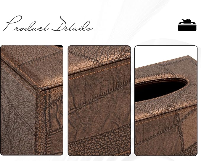 Tissue Box Cover Rectangular Tissue Box Holder - Image 4
