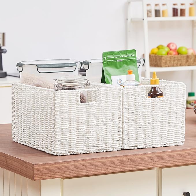 Vagusicc Wicker Storage Basket, Large Storage Baskets - Image 6