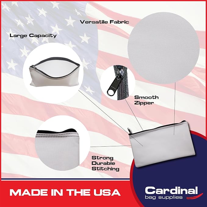 Multipack of 2 Compact Zipper Cloth Pouches, Zipper Bag, Travel Toiletry - Image 3