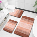OLANLY Bathroom Rugs Sets 3 Piece, Soft Absorbent Microfiber Bath Mats and by OLANLY