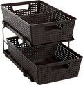 Simple Houseware 2 Tier Bathroom Organizer Tray Pull-Out Sliding Drawer by SimpleHouseware