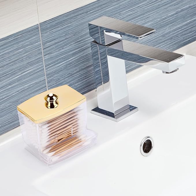 Tbestmax Qtip Holder Dispenser Clear Bathroom Organizer Accessories Decor - Image 7