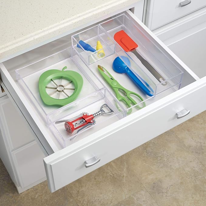 iDesign Clarity Plastic Drawer Organizer - Image 8