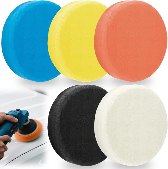 5 PCS 5 Inch Buffing Polishing Pads, Cutting Pads by ecocstm