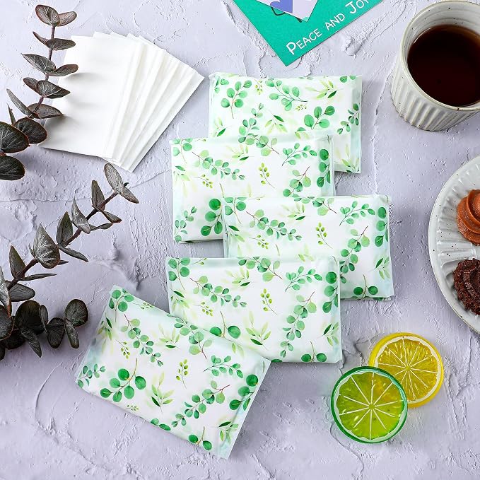 Geyee 50 Packs Tissue Travel Size Facial Paper Napkins Travel Packs Disposable - Image 4