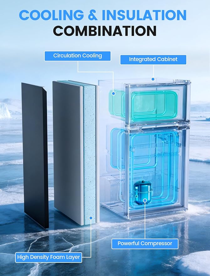 COWSAR 2.5 Cu.Ft Dorm Fridge - Image 3