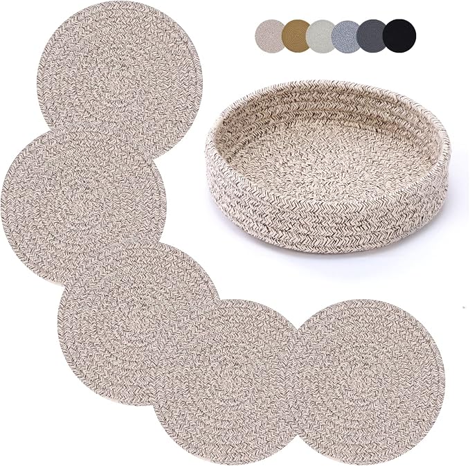 Coga Trivets for Hot Dishes, Trivets for Hot Pots and Pans, 7 Inchs Hot Pads 5 by Goga