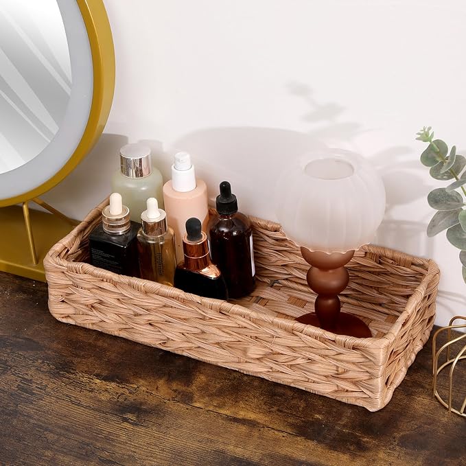 Bathroom Decor Box Toilet Tank Basket Woven Tissue Holder Box Toilet Paper - Image 7