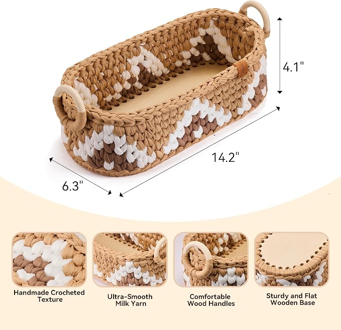 Handwoven Toilet Paper Storage Basket - Image 6