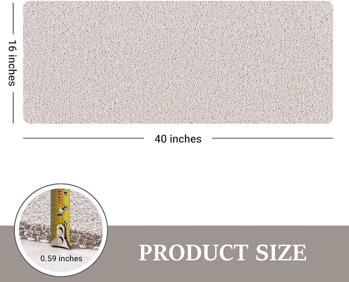LuxStep Shower Mat Bathtub Mat, 40x16 inch, Non-Slip Bath Mat - Image 2