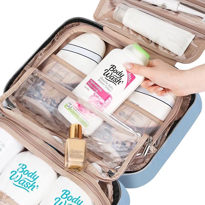 NISHEL Travel Toiletry Bag for women, Portable Hanging Organizer for - Image 6