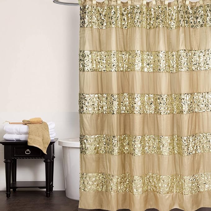 Zahari Home 13pc Sinatra Bathroom Shower Curtain Set - Image 2