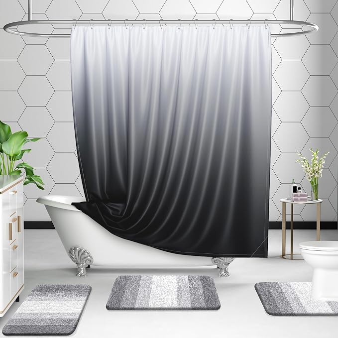 OLANLY Bathroom Rugs Sets 3 Piece, Soft Absorbent Microfiber Bath Mats and - Image 7