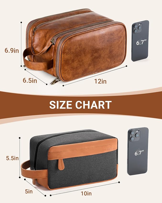 Elviros Travel Toiletry Bag Gift - Image 3