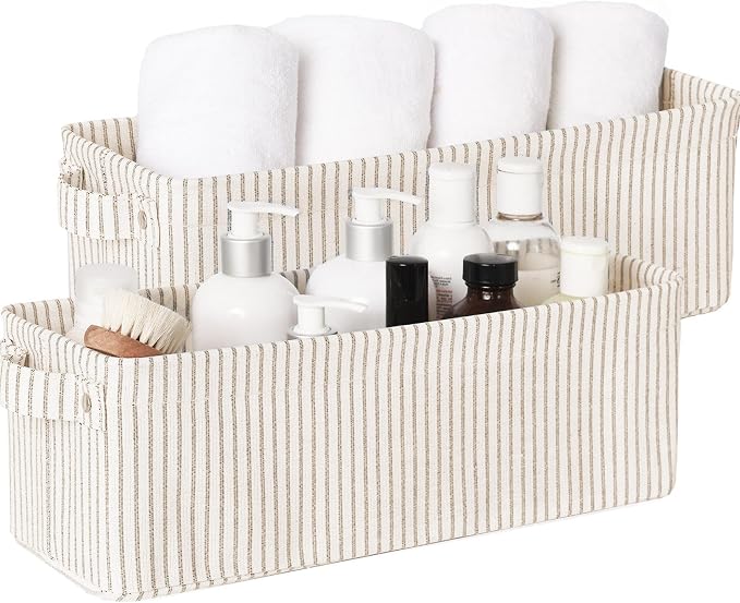StorageWorks Narrow Storage Bins, Small Basket by StorageWorks