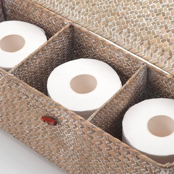 Seagrass Storage Basket for Bathroom - Image 3