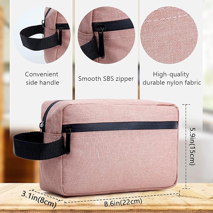 Travel Toiletry Bag for Women and Men, Water-resistant Shaving Bag for - Image 6
