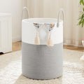 Laundry Basket, Woven Cotton Rope Laundry Hamper, 60L by Artfeel