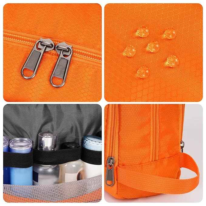 Toiletry Bag for Men Hanging Dopp Kit Water Resistant Shaving Bag Small - Image 4
