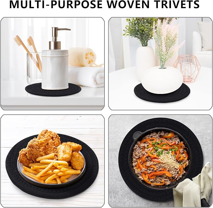 Coga Trivets for Dishes, Pots and Pans, 7 Inch Hot Pads 5 Pcs - Image 5