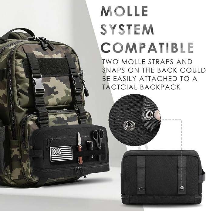 ETRONIK Tactical Toiletry Bag for Men, Travel Hygiene Bag - Image 5