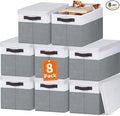 Criusia 8 Pack Closet Storage Bins by Criusia
