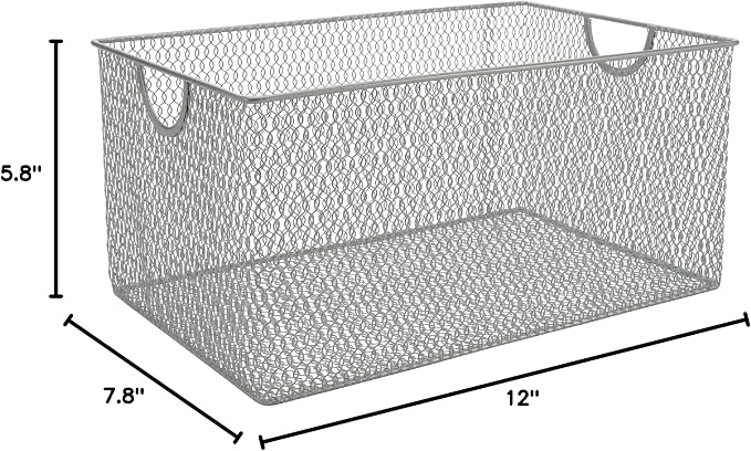 YBM HOME Kitchen Pantry Organizer Wire Basket - Image 7