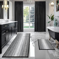 BSICPRO Bathroom Rugs and Mats Sets, 2 Piece Thick Absorbent Chenille Bath Mat by BSICPRO