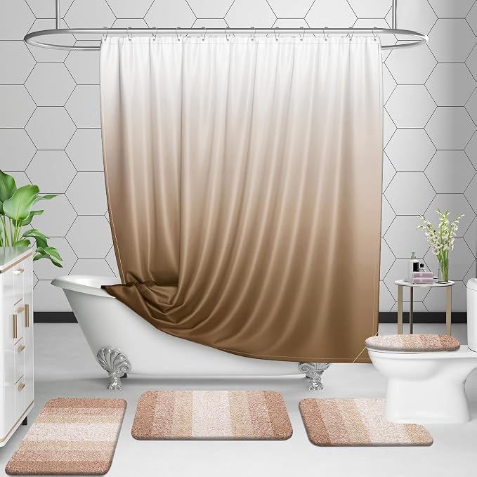 OLANLY Bathroom Rugs Sets 3 Piece, Soft Absorbent Microfiber Bath Mats and - Image 7