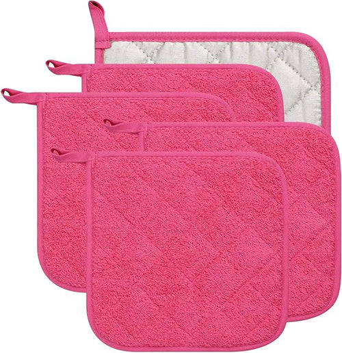 100% Cotton Kitchen Everyday Basic Terry Pot Holder Heat Resistant Coaster by Lifaith