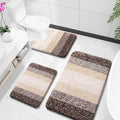 OLANLY Bathroom Rugs Sets 3 Piece, Soft Absorbent Microfiber Bath Mats and by OLANLY