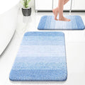 OLANLY Bathroom Rug Set 2 Piece, Soft Absorbent Microfiber Bath Rug Set by OLANLY