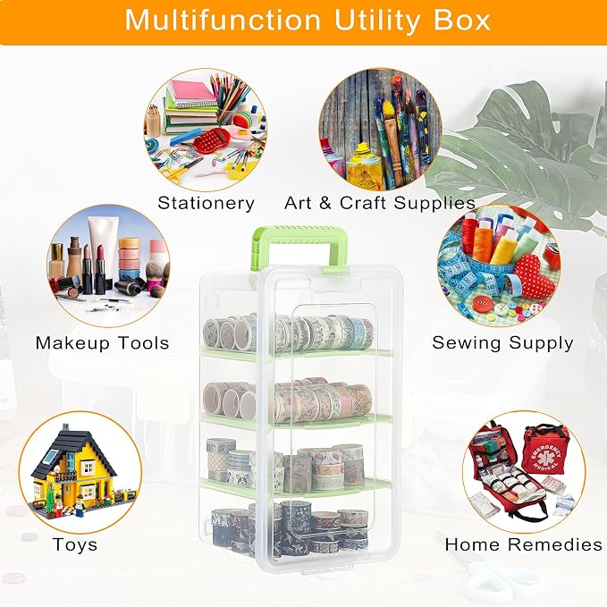 BTSKY Clear Plastic Dividing Storage Box - Image 7